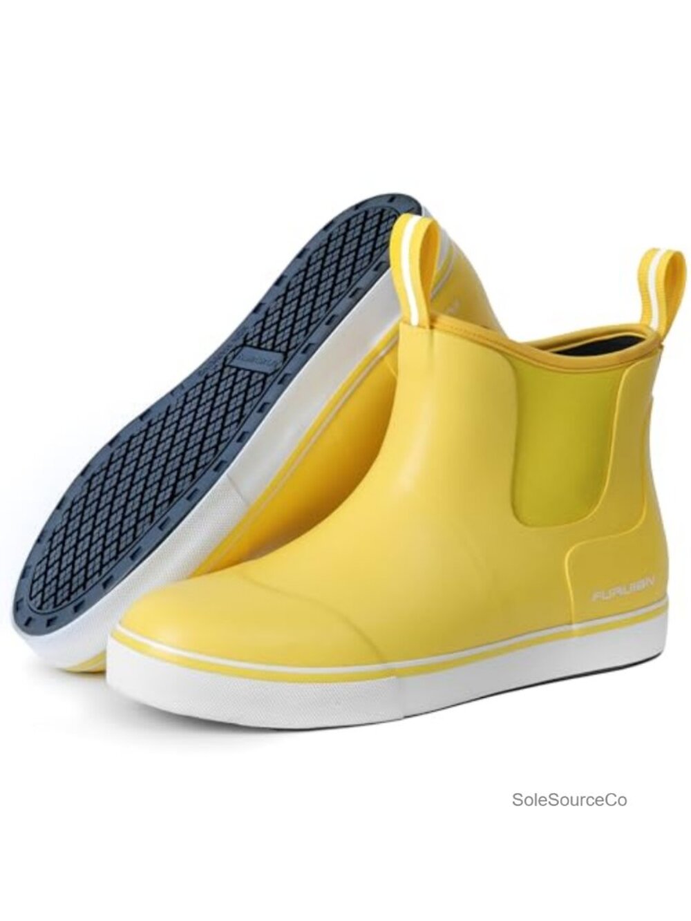 Waterproof Rubber Ankle Rain Boots Slip-Resistant Fishing Deck Shoes